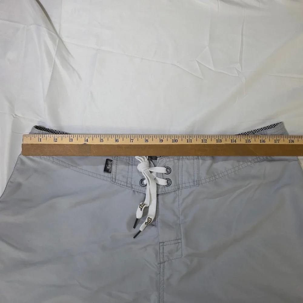 Lost Enterprise Board Shorts Mens Size 36‎ Gray Polyester Surf Swim Trunks